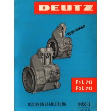 Deutz Diesel Engine F1L712 F2L712 Operators Manual